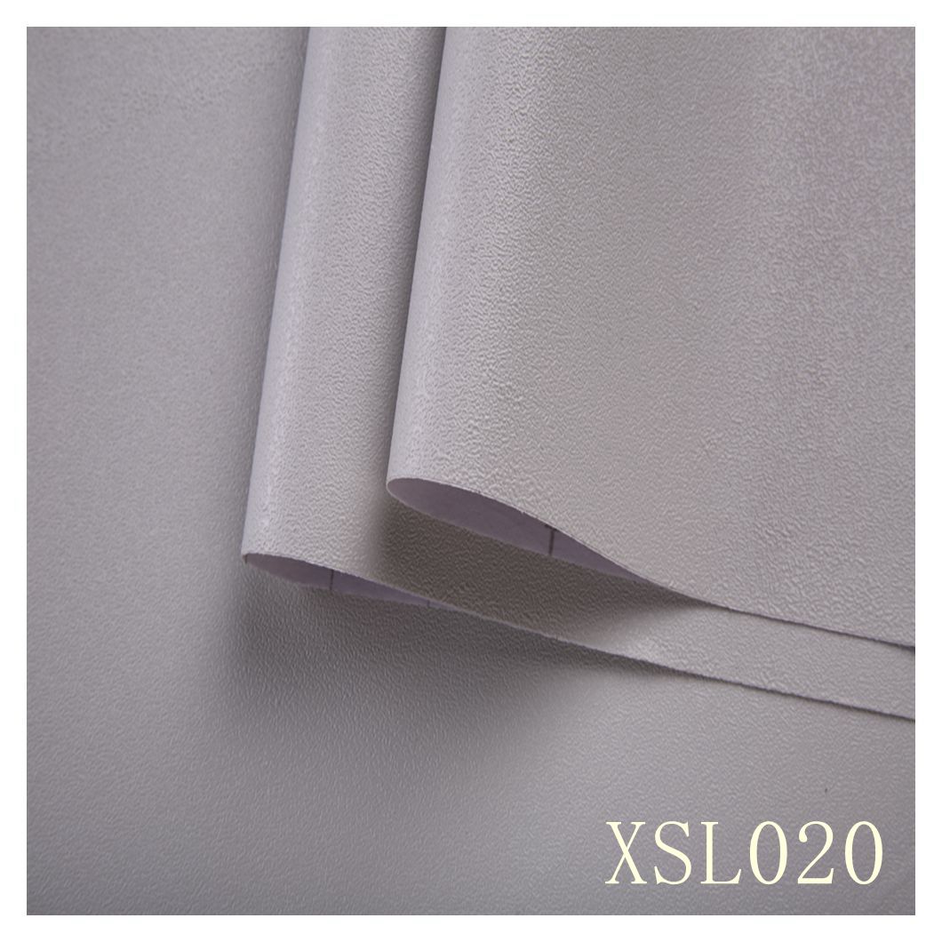 Removable Home Wallpaper in Gray Color Peel Off Sticker Wall Paper with Soundproof Function Roll Size 122cm*50m
