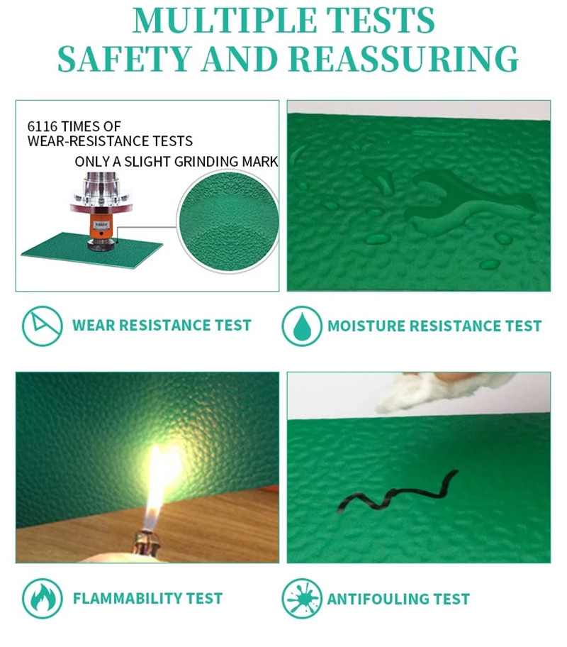 Soft Impact Resistant Pvc Sports Floor Moisture Proof Badminton Court Mat
