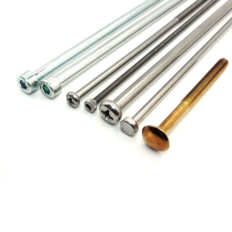 Customizable Size M8 Pan Head Stainless Steel Machine Screw 100mm Elongated