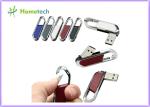 High Speed Leather USB Flash Disk 64gb / USB 2.0 Pen Drive 4gb With FCC RoHS