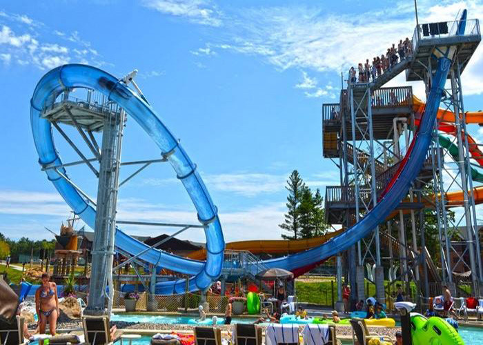 Water Park Slide Aqua Loop Big Water Slides Adult Swimming Pool Water Slide