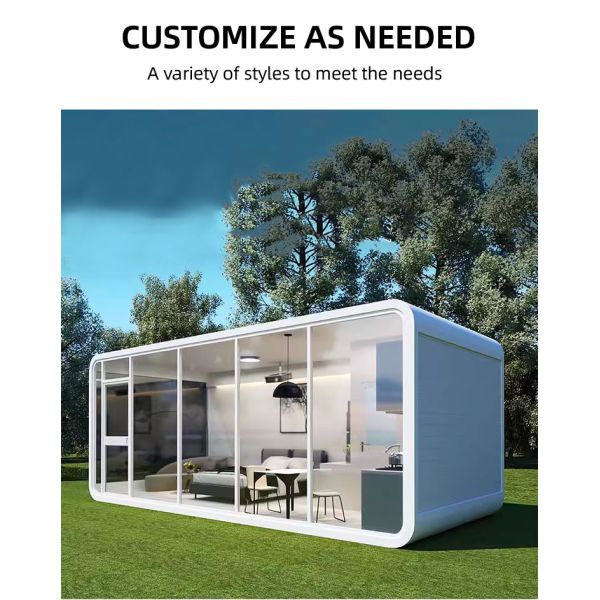 Outdoor mobile apple cabin Hot-sales homestay office meeting room Scenic Apple cabin star room Creative space capsule