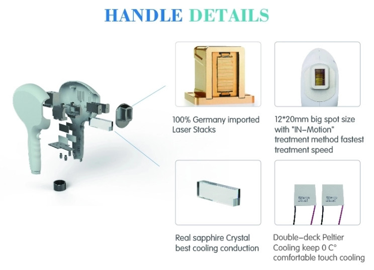 painless hair removal 808nm medical diode laser hair removal machine for sale