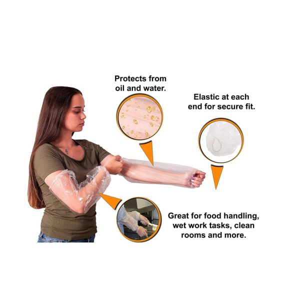 Compostable Biodegradable Personal Protective Disposable Long Sleeve Arm Sleeves Protect Covers Oversleeves Protectors