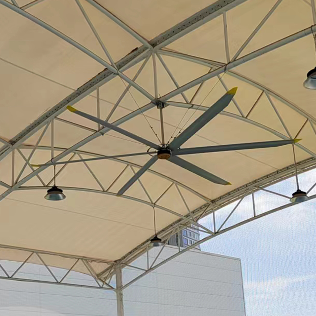 Ceiling Installation 5.0m 16FT Large HVLS Air Flow Fan For Cooling And Ventilation