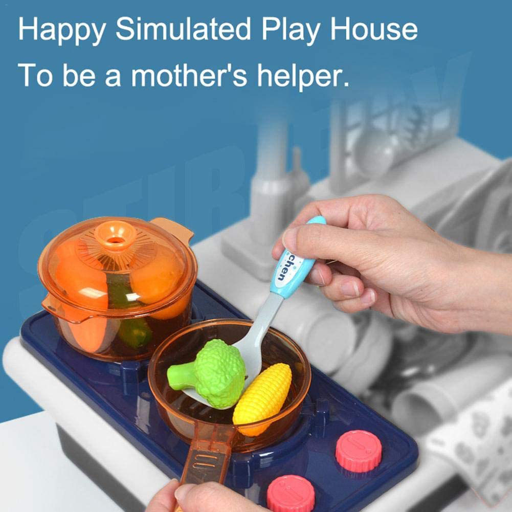 Improve Children's Wisdom with Unisex Kitchen Sink Play Set ABS Plastic Cutting Toys Included