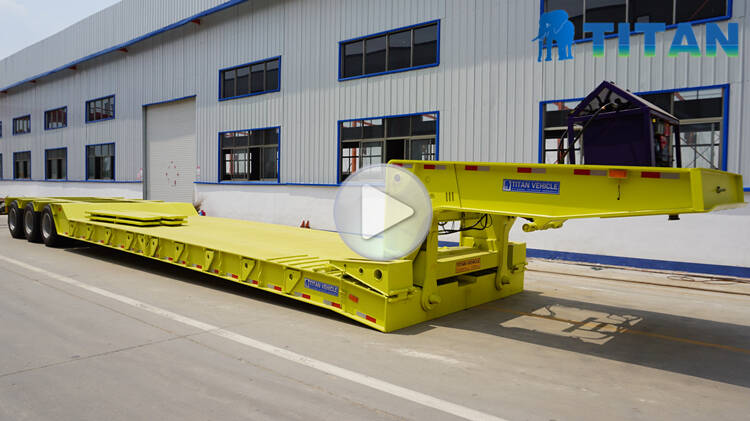 TITAN 80-100 ton detachable gooseneck lowboy trailers for sale