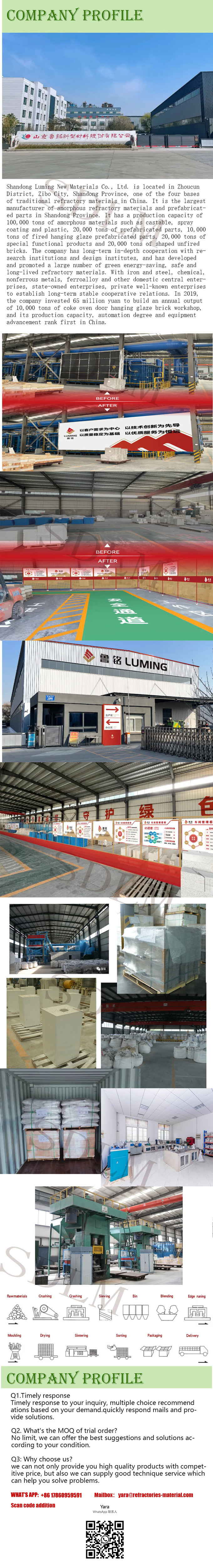 Factory price mass custom material refractory clay brick for refractory brick kiln