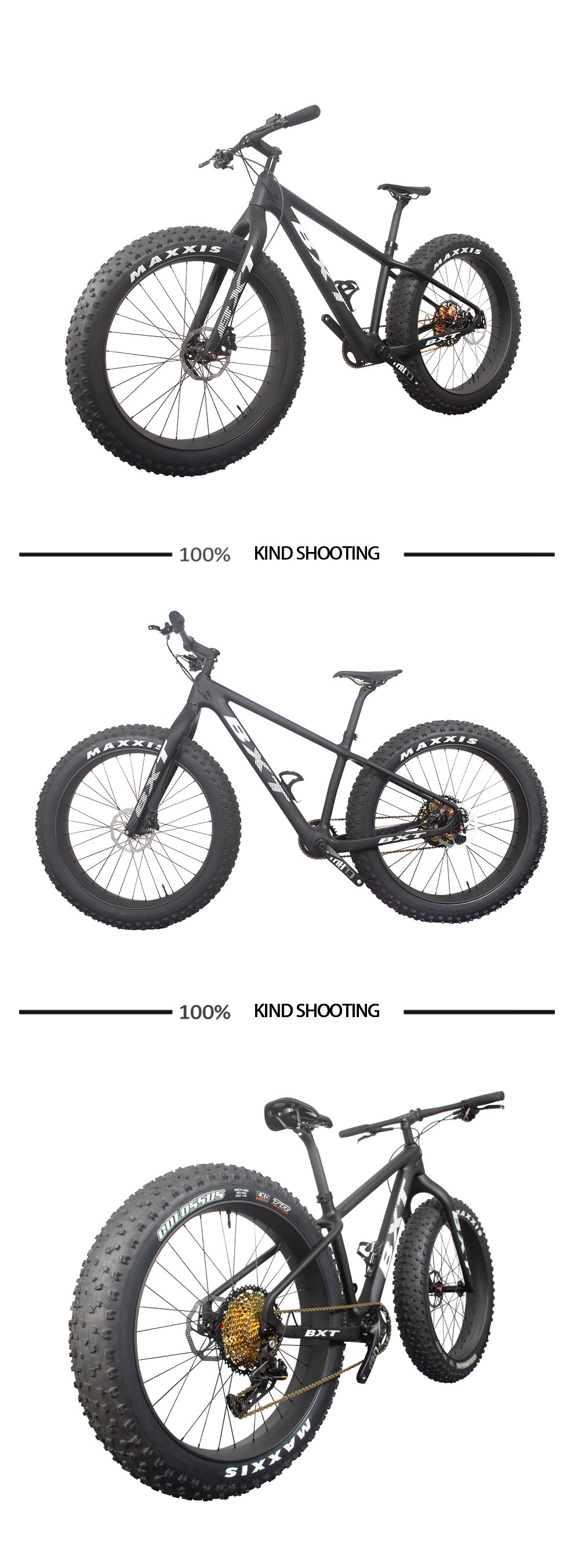 12Speed Full Carbon Mountain Bikes Fat Tire Snow MTB Bikes 26 Inch