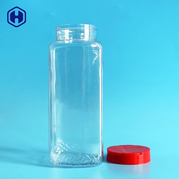Large Capacity PET Spice Jars Recyclable Eco Friendly SGS FDA Certificated