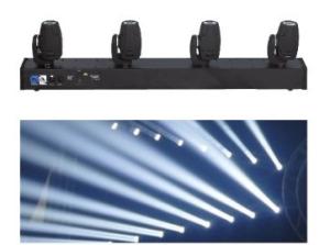 China LED moving head 10watt 4 head beam light / led moving beam 4 heads wholesale