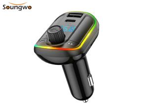 China ABS PD 18W Car MP3 Player Bluetooth 5.0 Car Kit Aux 87.5-108MHz wholesale