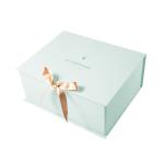 Ribbon Closure Style Jewelry Packaging Boxes , Folding Gift Packaging Box