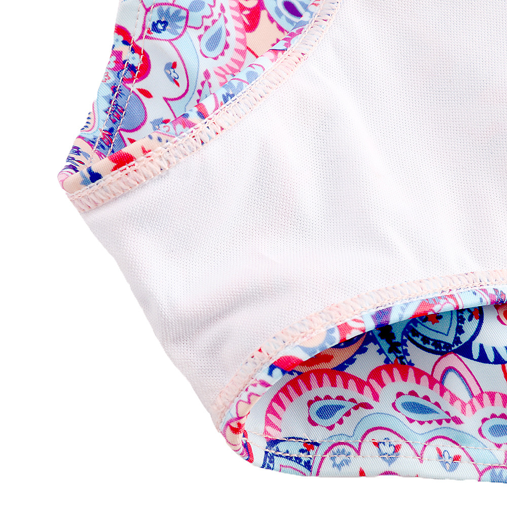 Girl's Swimwear one piece swimsuit flower print one shoulder swimwear one piece swimsuit