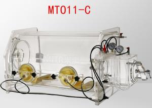 China Transparent Table Top Lab Glove Box Portable Glove Box System 800*550*600mm Size wholesale