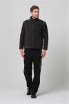 Winter Microfleece Jacket Mens , Black cold weather work paka