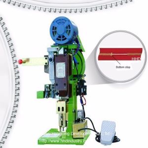 China Semi Automatic Metal Zipper Bottom Stop Machine with 1.5–3.0 kW Motor Power and 4000pcs/18cm/H Output for 220V Operation wholesale