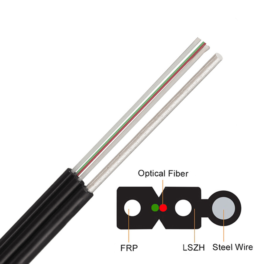 GJYXFCH ANATEL FTTH Optic Fiber Cable 1 / 2 / 4 Core Drop Cable