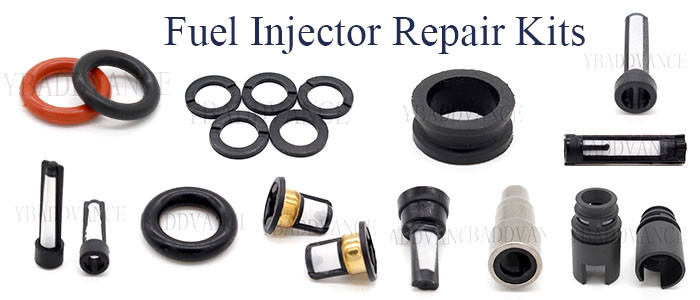 Round Plastic Fuel Injector Spacers Kits Black Color Lightweight 12 Month Warranty
