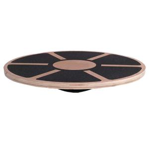 China Fitness Stability 40cm Wooden Balance Board Wobble Yoga Exercise wholesale