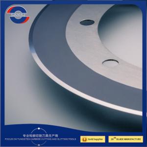 China Slitting Machine Blade HRA90 230X110X1.1 Carbide Round Circular Slitter Blade wholesale
