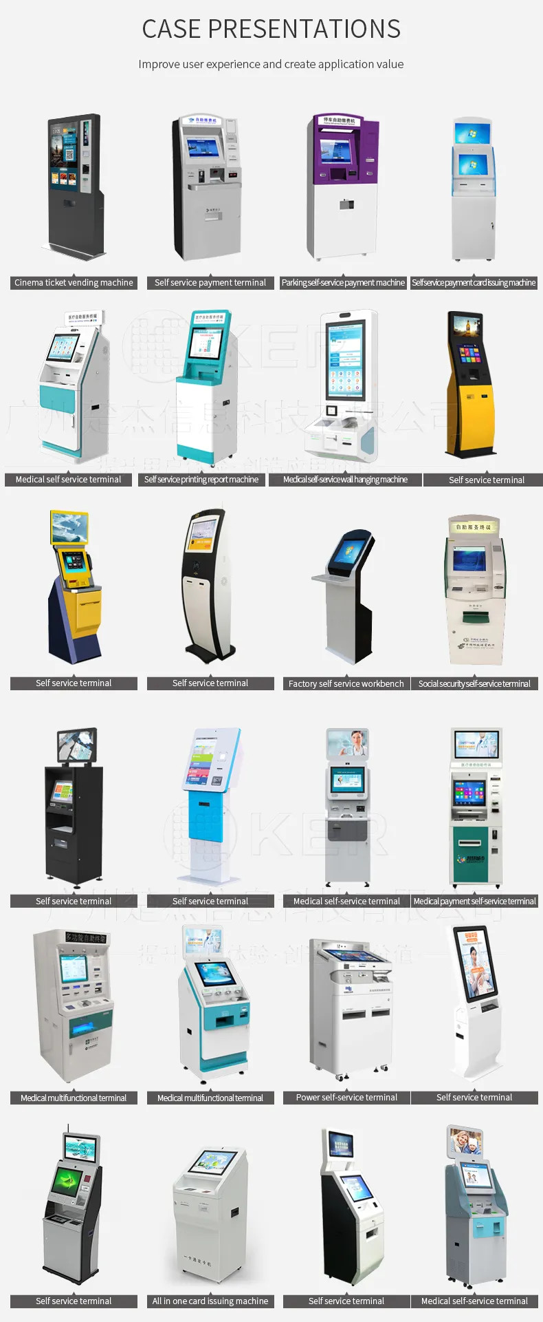 Factory Touchscreen Government Scanning And Printing Kiosk Self Service Report Print Terminal