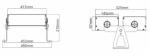 IP66 DMX512 RGB 3888LM 216W LED Flood Project Lights