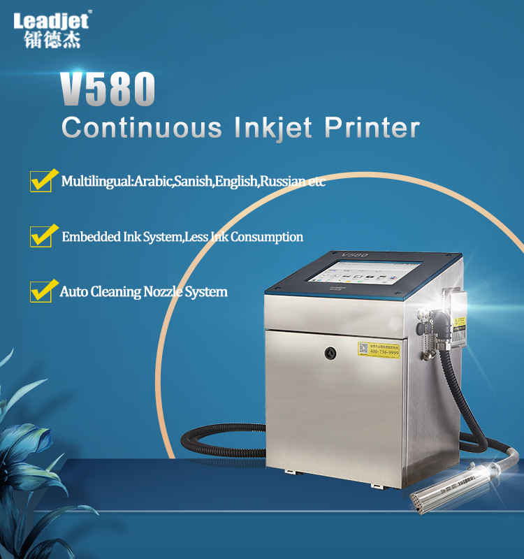 Continuous Small Character Inkjet Printer Industrial 280m Per Min Speed