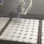 3'' Sublimation Ceramic Blanks Christmas Ceramic Pendant For Sublimation