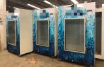 Indoor Commercial Ice Freezer With Top Mount Refrigeration System