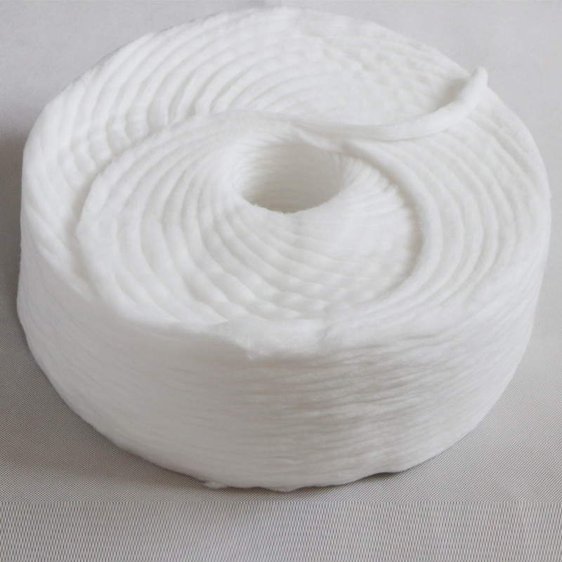 Disposable high absorbency cotton coil for making cotton ball