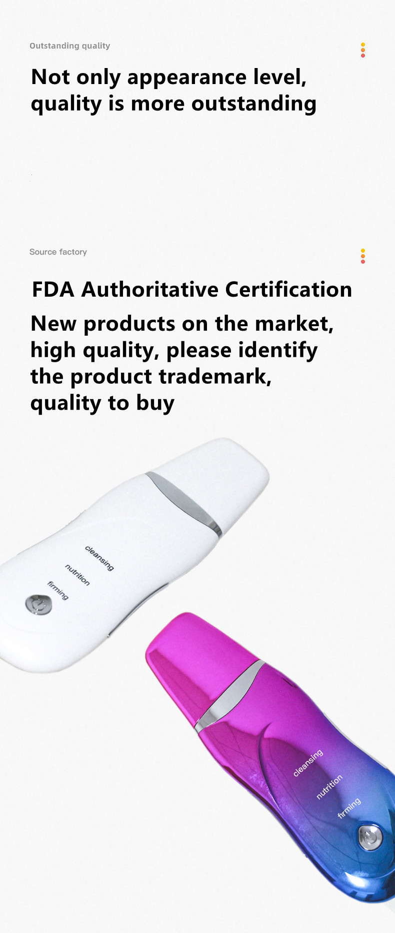 Electric Galvanic Ultrasonic Skin Cleanser Rechargeable