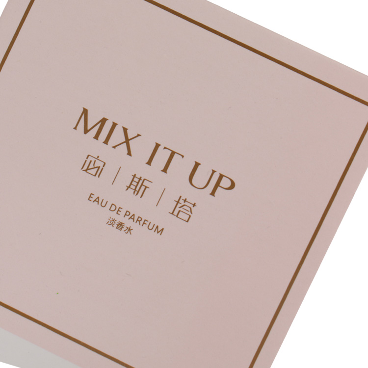 Custom Pink Perfume Bottle Box Packaging With Silk Filling Sustainable And Stylish