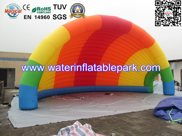 Colorful Cover Inflatable Tent Shell Shape , Inflatable Advertising Tent