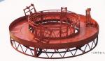 Rounded Lifting Suspended Platform Cradle with 1500kg Capacity