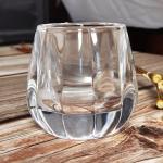 Pumpkin Shaped Embossed Glass Candle Holders For Tealight