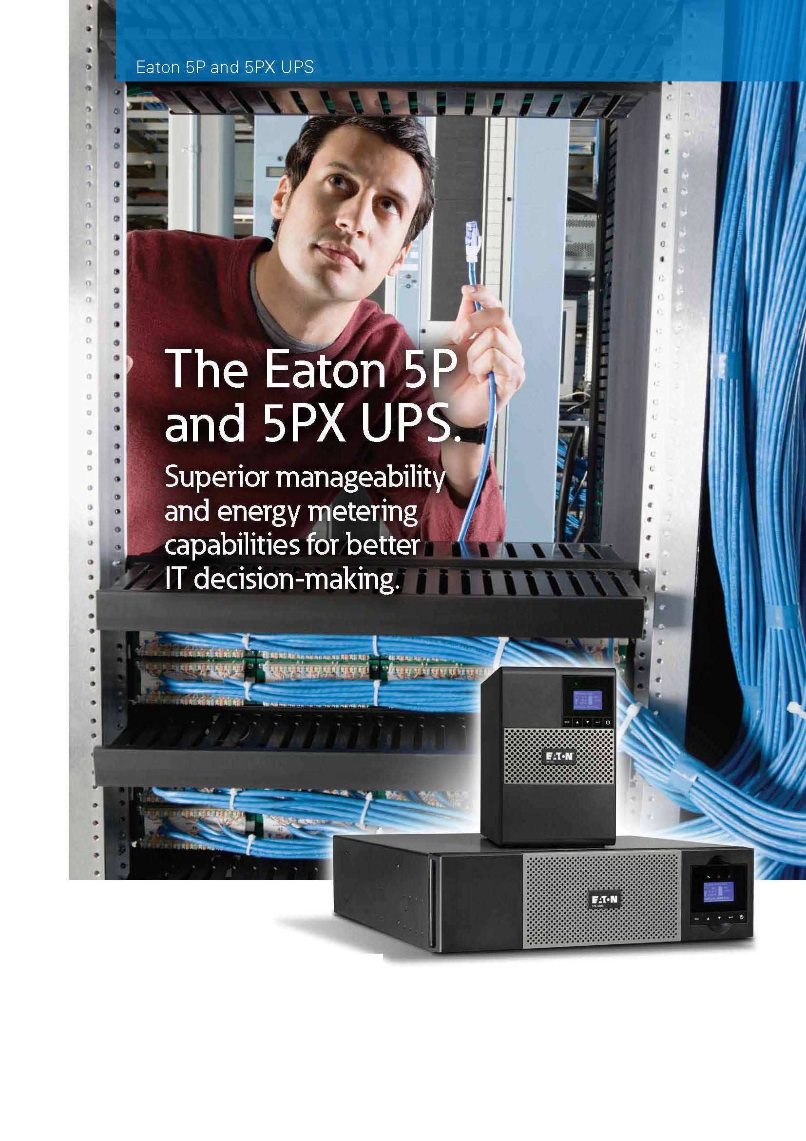 High Frequency Line-Interactive Rack/Tower UPS for 160V-294V Input Voltage by Eaton 5PX