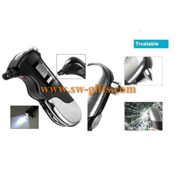 New Digital Auto Car Tire Pressure Gauge Multifunction Emergency Hammer High Quality Diagnostic Tool For Vehicle Bike Mo