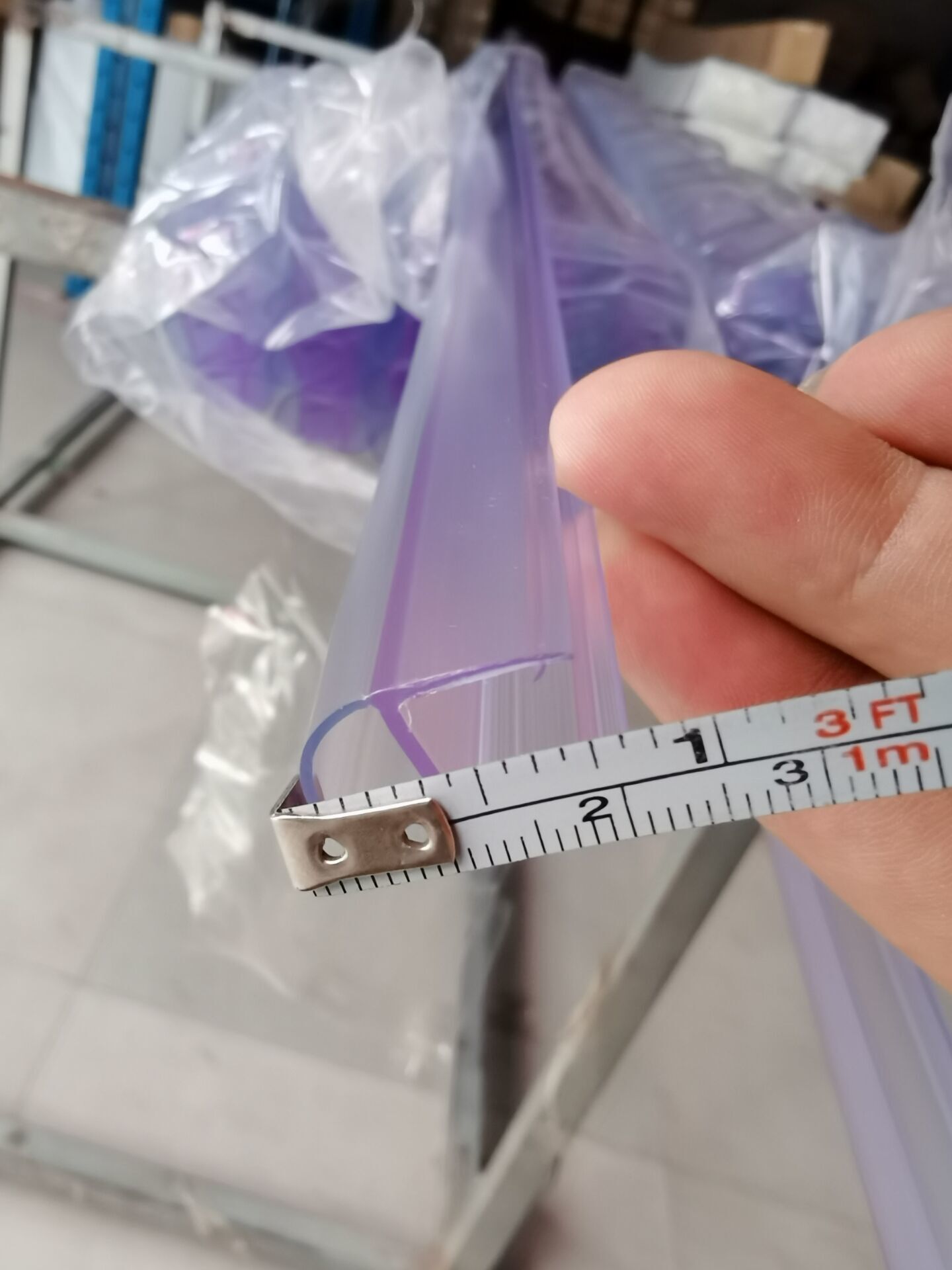 6-12mm Transparent Glass Shower Door Sweep Waterproof Strips with Long Lift Function