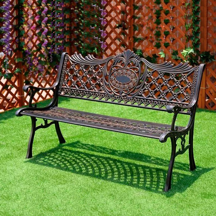 Haoyida 1200mm Cast Iron And Wood Garden Bench Advertising