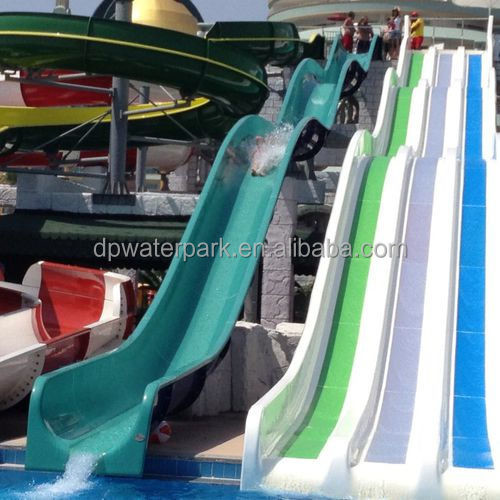 Aqua Park Equipment Colorful Custom Multiple Water Fiberglass Slides For Commercial Swimming Pool/Home