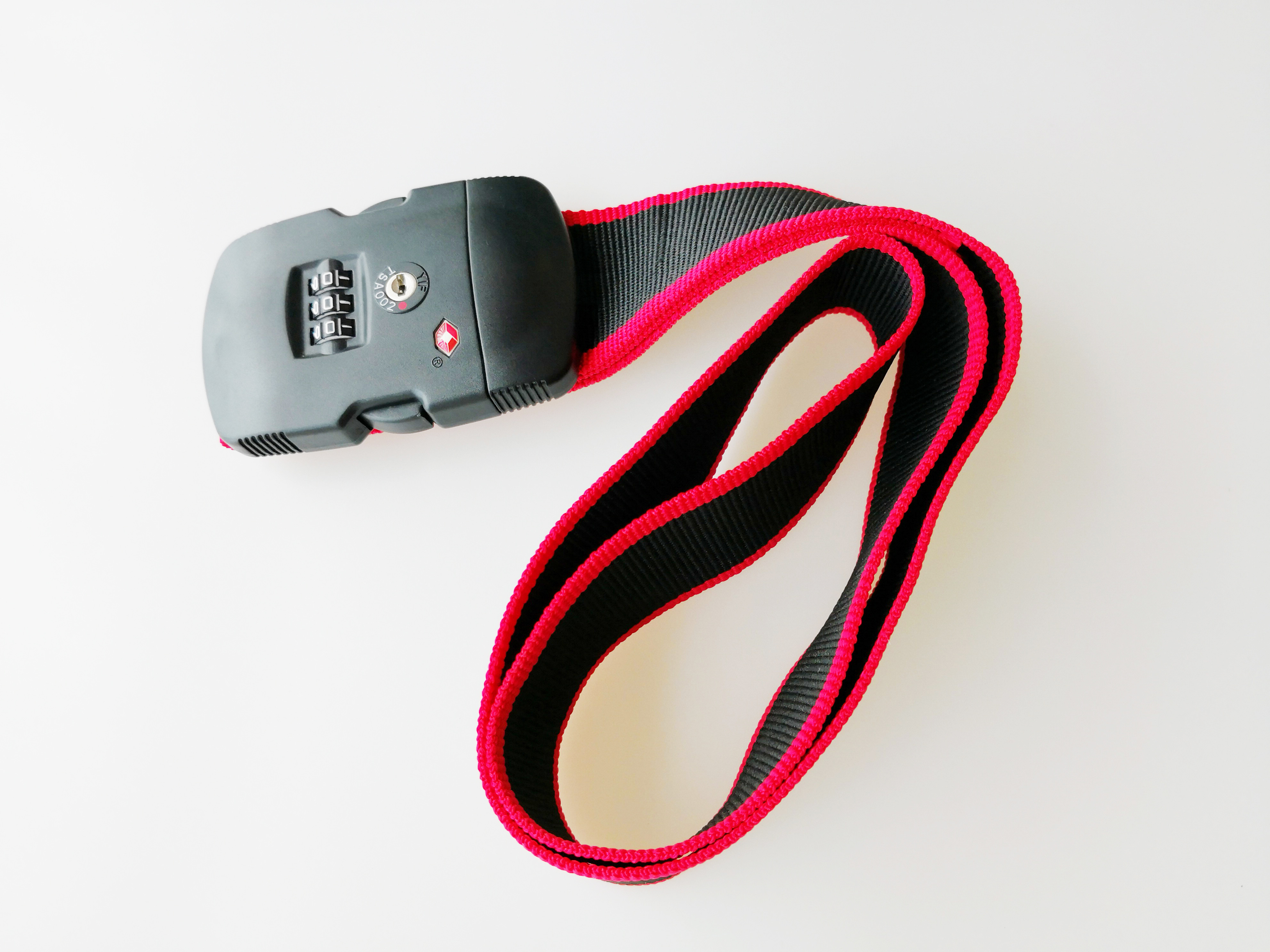 TSA 12016 Luggage Belt Strap 3 Dials 164.1g PC Material For Security