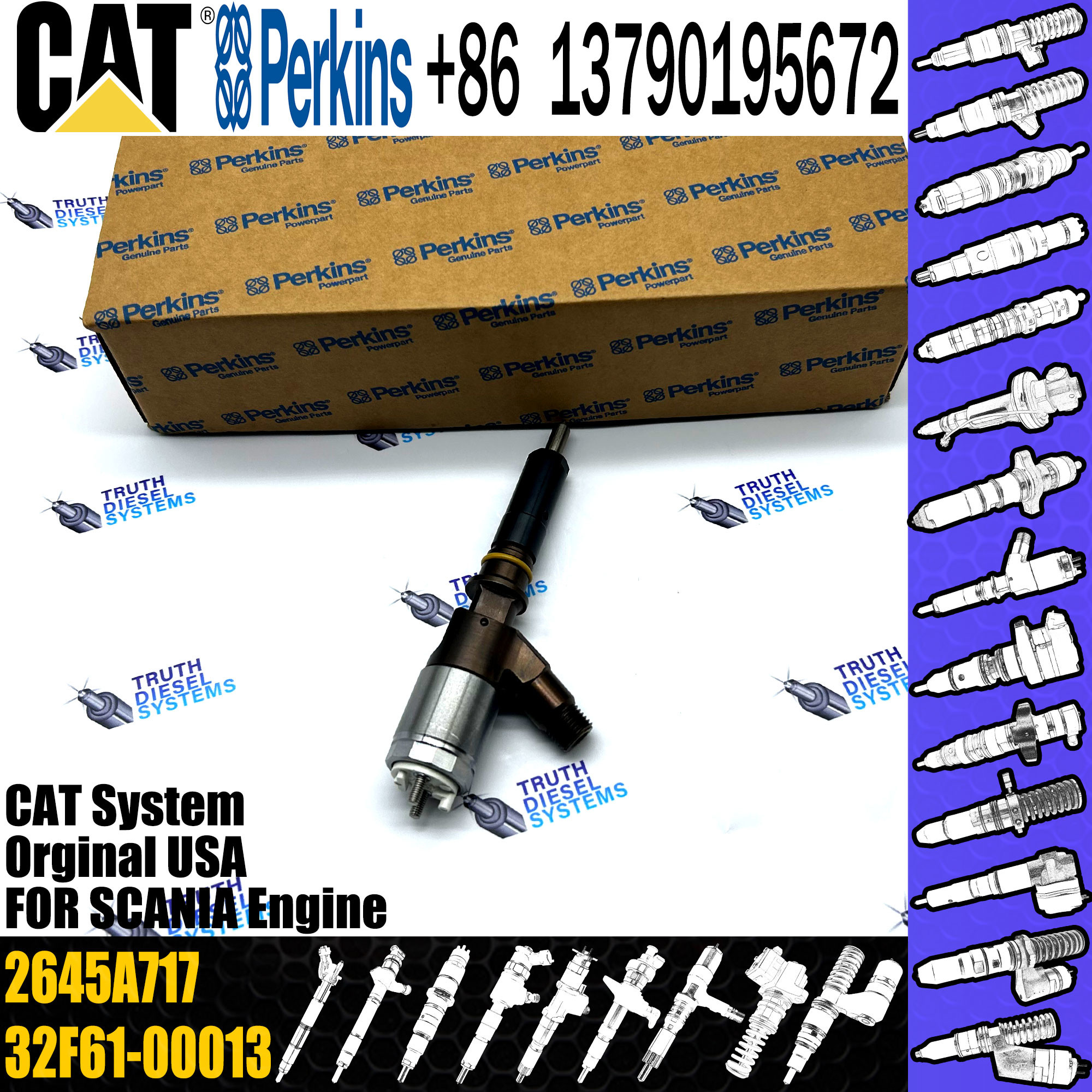 Diesel Common Rail Fuel Injector 320-0670 3101852 3069370 2923770 2645A745 2645A733 2645A717