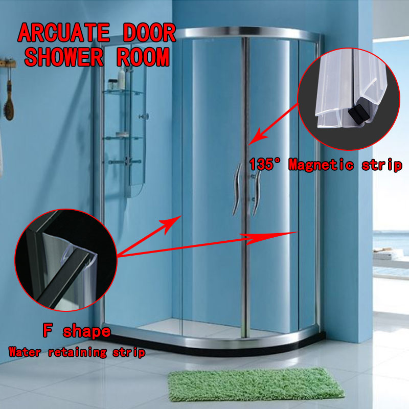 OEM Transparent PVC Shower Door Seal Strip Shower Water Retaining Strip