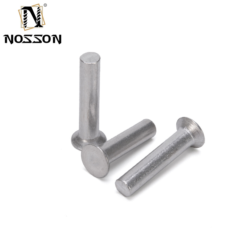 Fast and Solid Performance DIN Standard Solid Round Head Rivets Stainless Steel 304 316 with Bright Finish at Direct Supply