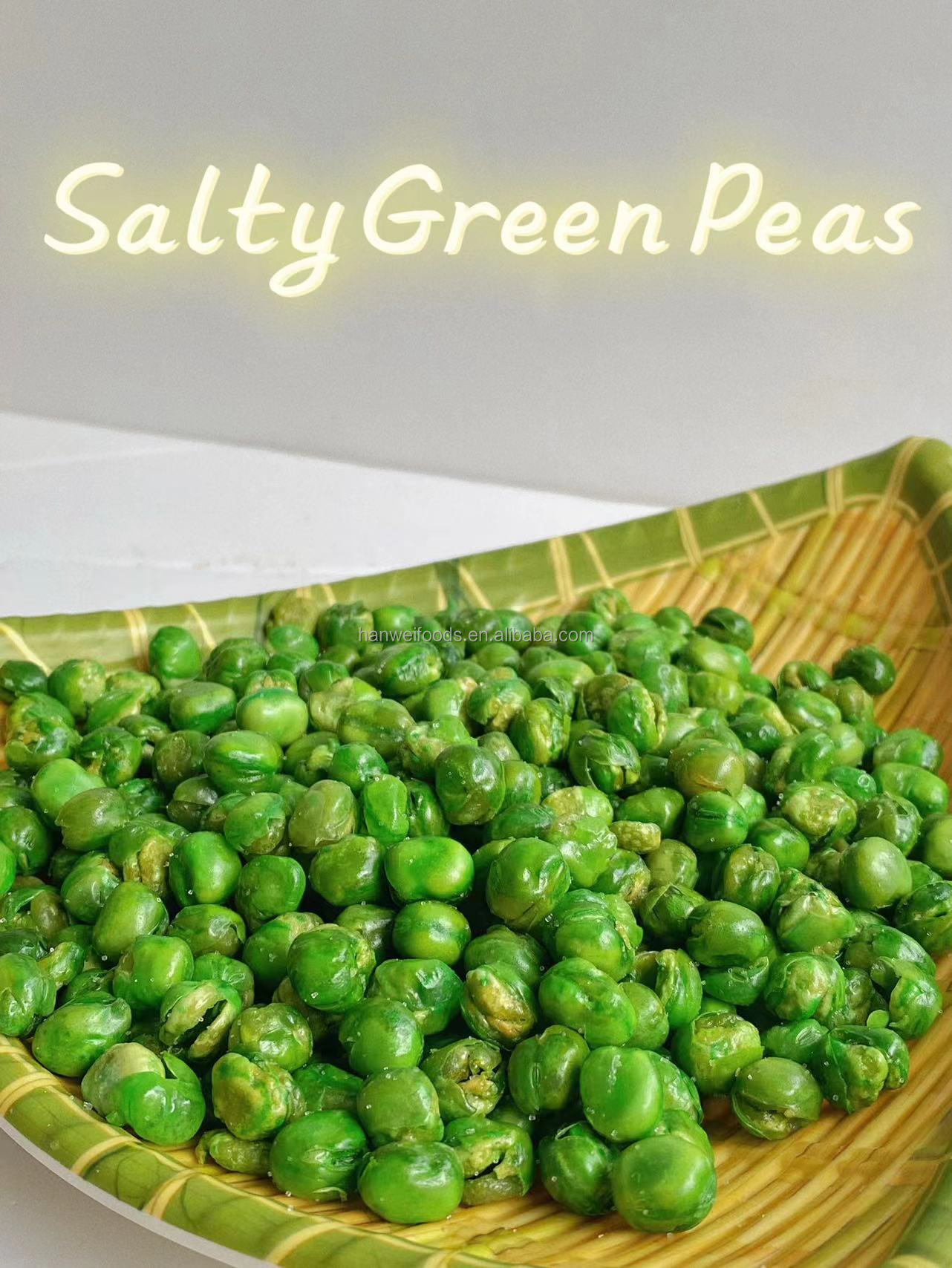 Hot Sell Green Peas Fresh Healthy Snack Wasabi Garlic Spicy Multi Flavor Pea Snacks