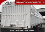 Semi Mechanical Suspension Steel 3 Axles Fence Cargo Trailer