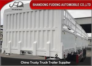 China Semi Mechanical Suspension Steel 3 Axles Fence Cargo Trailer wholesale