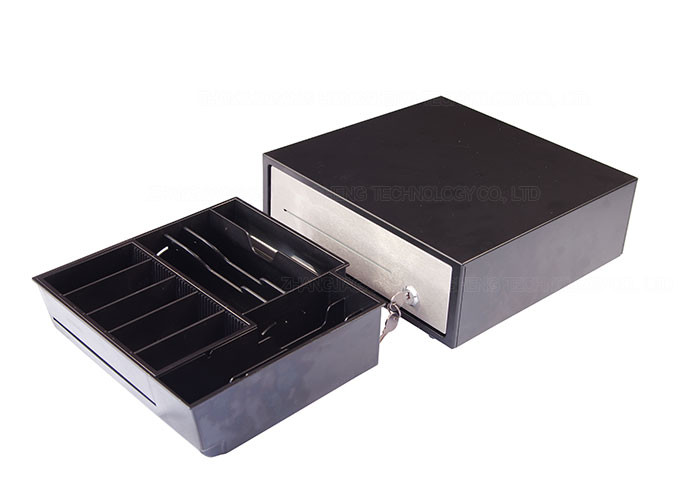 Mobile Point Of Sale Cash Drawer USB Cash Drawer With 6 Bill / 4 Coin Adjustable