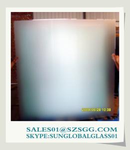 China 3mm to 19mm Frosted Bathroom Door Glass wholesale